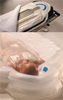 photo of the ThermoSuit rapid emergency cool device for hospitals